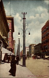 Sixteenth Street, Denver Looking North From California Postcard