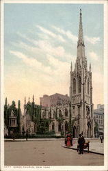 Grace Church New York City, NY Postcard Postcard