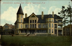Administration Building, State Hospital Postcard