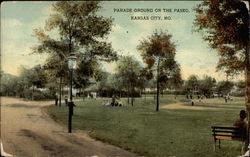 Parade Ground on the Paseo Kansas City, MO Postcard Postcard