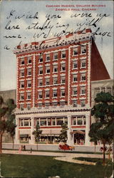 Chicago Musical College Building, Ziegfeld Hall Postcard