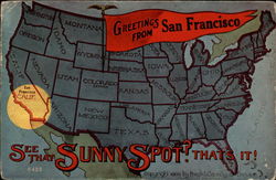 Greetings from San Francisco Postcard