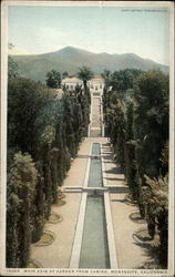 Main Axis of Garden From Casino Postcard