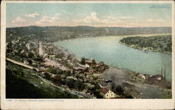 Up the Ohio, from Mt. Adams Postcard