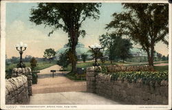 The Conservatory, Bronx Park New York Postcard Postcard