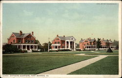 Officers Quarters Fort Monroe, VA Postcard Postcard