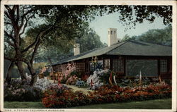 A Typical California Bungalow Postcard