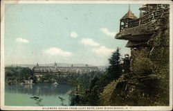 Wildmere House from Cliff Path Lake Minnewaska, NY Postcard Postcard