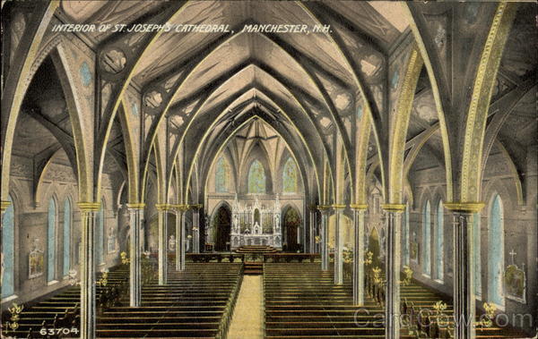 Interior of St. Joseph's Cathedral Manchester New Hampshire