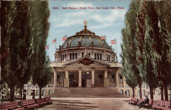 8361. Salt Palace, Front View, Salt Lake City, Utah