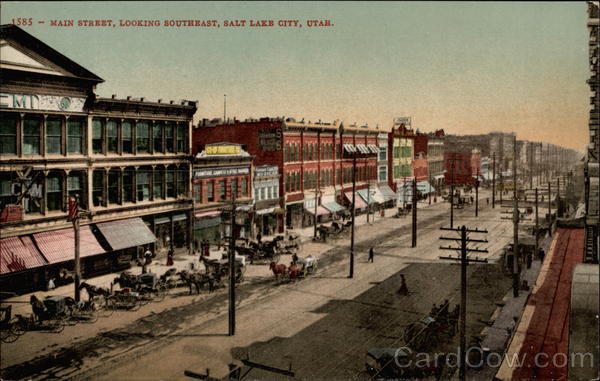Main Street, Looking Southeast, Salt Lake City, Utah