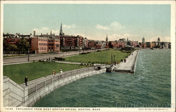 Esplanade from West Boston Bridge Massachusetts