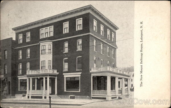 The New Mount Belknap Huse Lakeport New Hampshire