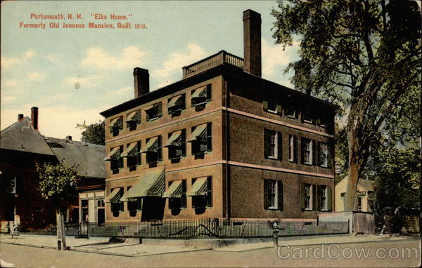 Elks Home, Formerly Old Jenness Mansion, Built 1818 Portsmouth New Hampshire