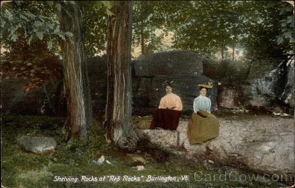 Shelving Rocks at Red Rocks Burlington, Vt Vermont