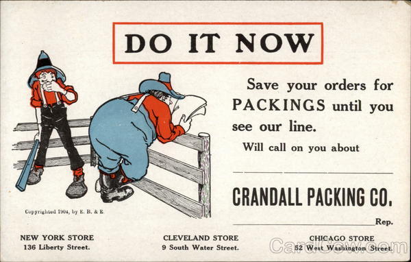 Crandall Packing Co Advertising