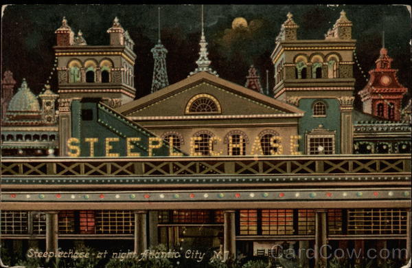 Steeplechase at night Atlantic City New Jersey