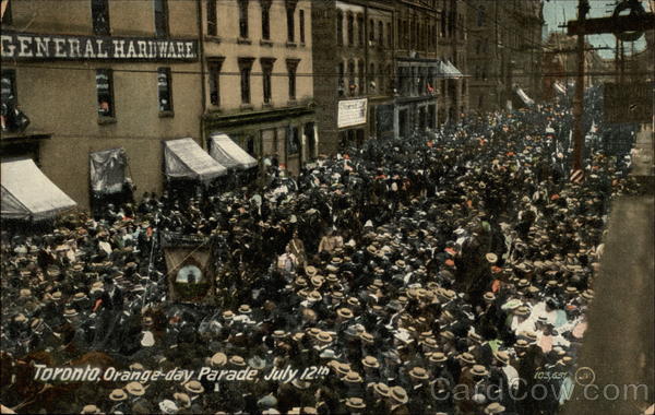 Orange-day Parade, July 12th Toronto Canada Ontario