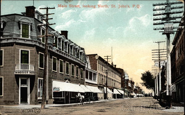 Main Street Looking North St. John's PQ Canada Quebec