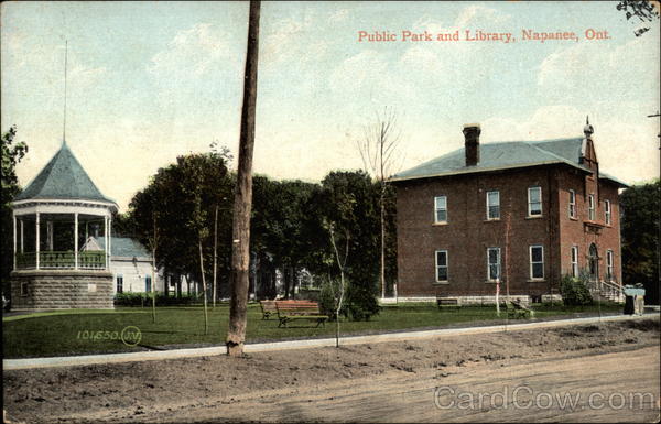 Public Park and Library, Napanee, Ont Canada Ontario