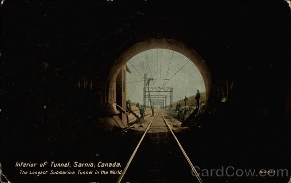 Interior of tunnel Sarnia Canada Misc. Canada