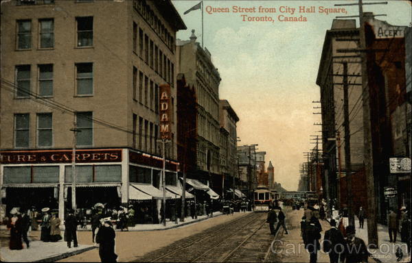 Queen Street from City Hall Square Toronto Canada Ontario