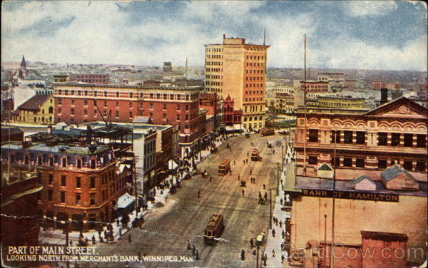 Part of Main Street Winnipeg MB Canada Manitoba