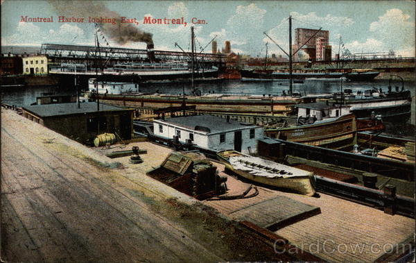 Montreal Harbor Looking East QC Canada Quebec