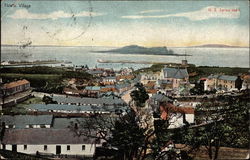 Aerial View of Howth Village Postcard