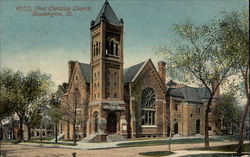 First Christian Church Bloomington, IL Postcard Postcard