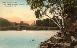 Little Asquam Lake and Daniel Webster Highway Bridge Ashland, NH Postcard Postcard