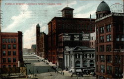 Farnam Street, Looking West Postcard