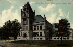 Minne-Lusa Station, Water Works, Omaha, Neb Postcard