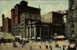 Sixteenth and Farnam Sts Postcard