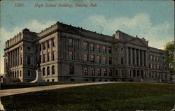 High School Building Postcard
