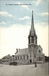 St. Josephs Church Kellnersville, WI Postcard Postcard