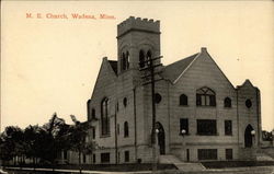 M.E. Church Wadena, MN Postcard Postcard