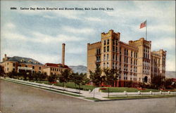 Latter Day Saints Hospital and Nurses Home Postcard