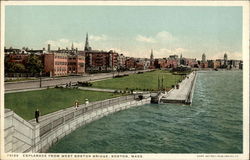 Esplanade from West Boston Bridge Postcard