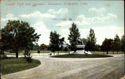 Seaside park and Barnum's Monument Postcard