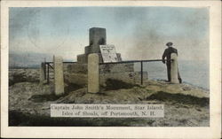 Captain John Smith's Monument, Star Island , Isle of Shoals Postcard
