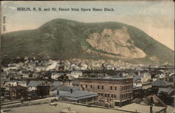 Berlin, N.H. and Mt. Forest from Opera House Block Postcard