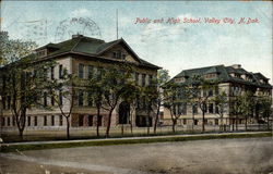 Public and High School Valley City, ND Postcard Postcard