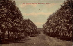 W. Loucks Street Sheridan, WY Postcard Postcard