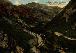 Looking toward the Hermitage, Ogden Canyon South Ogden, UT Postcard Postcard