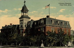 Columbus Hospital, Great Falls, Mont Montana Postcard Postcard