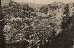 View From Above Telluride, CO Postcard Postcard