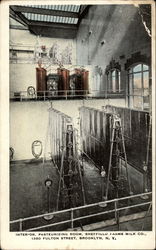 Sheffield Farms Milk Co - Interior, Pasteurizing Room Postcard