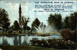 Water Works Park Detroit, MI Postcard Postcard