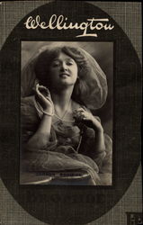 Wellington Bromide ("Society" photo of young woman) Postcard